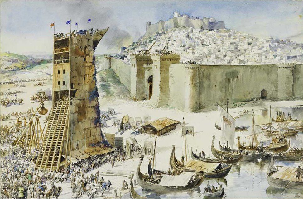 Siege of Lisbon (Roque Gameiro)